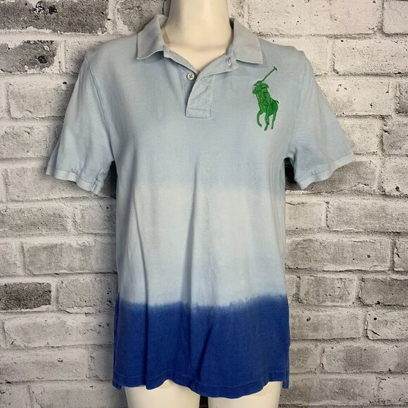 Polo Ralph Lauren Vintage 80s 90s Big Pony Tie Dye Polo Shirt - Picture 2 of 12